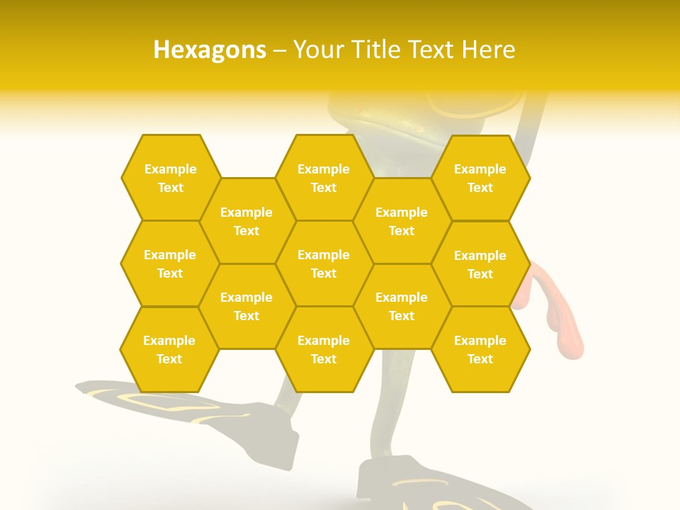 Green Toad Closeup PowerPoint Template