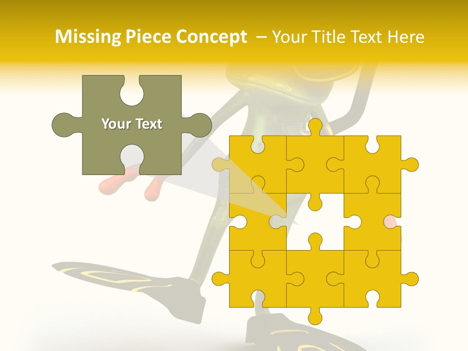 Green Toad Closeup PowerPoint Template