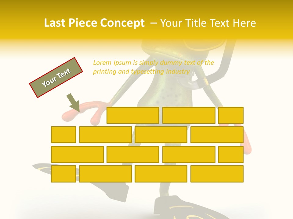 Green Toad Closeup PowerPoint Template