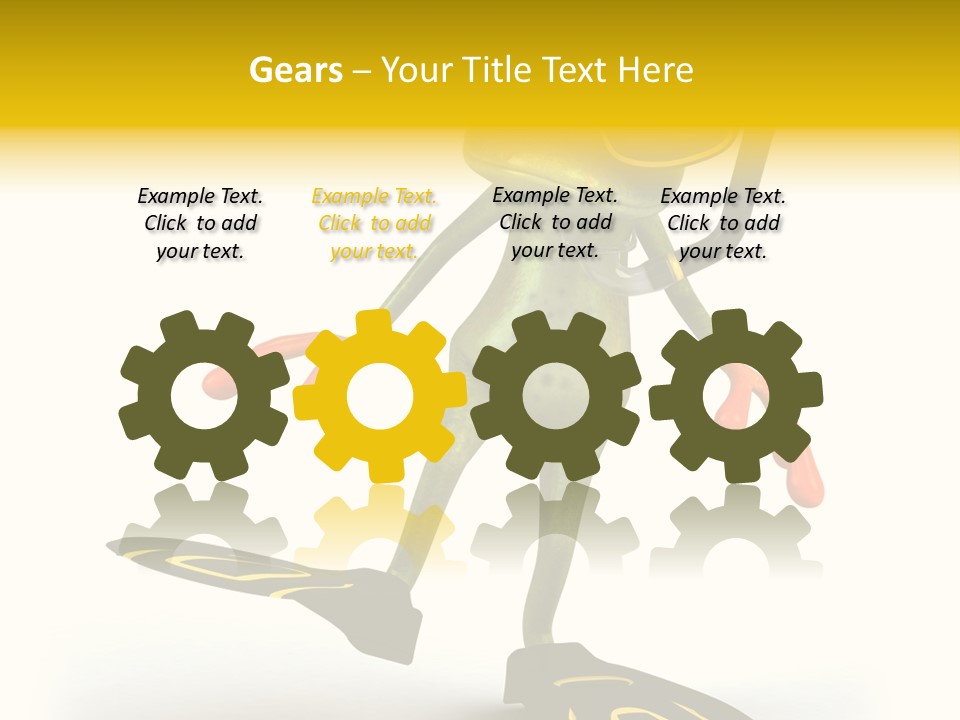 Green Toad Closeup PowerPoint Template