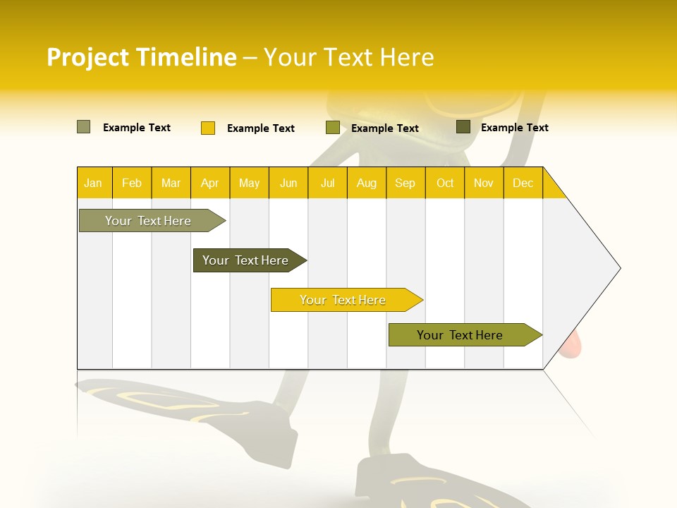 Green Toad Closeup PowerPoint Template