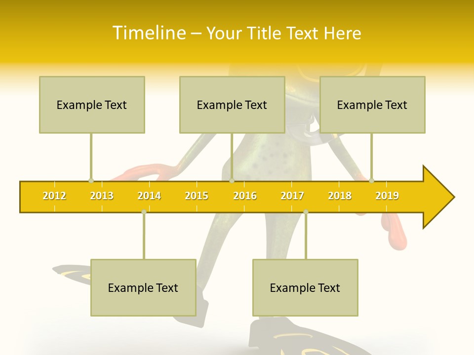 Green Toad Closeup PowerPoint Template