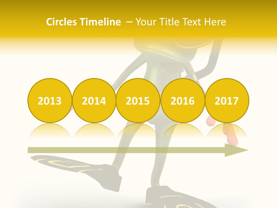 Green Toad Closeup PowerPoint Template