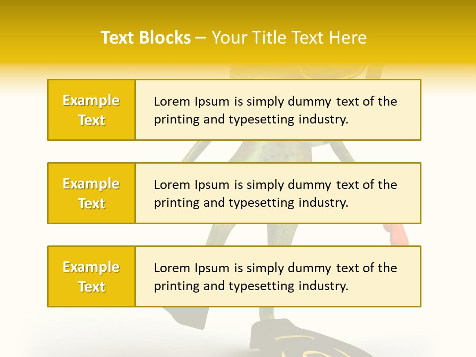Green Toad Closeup PowerPoint Template