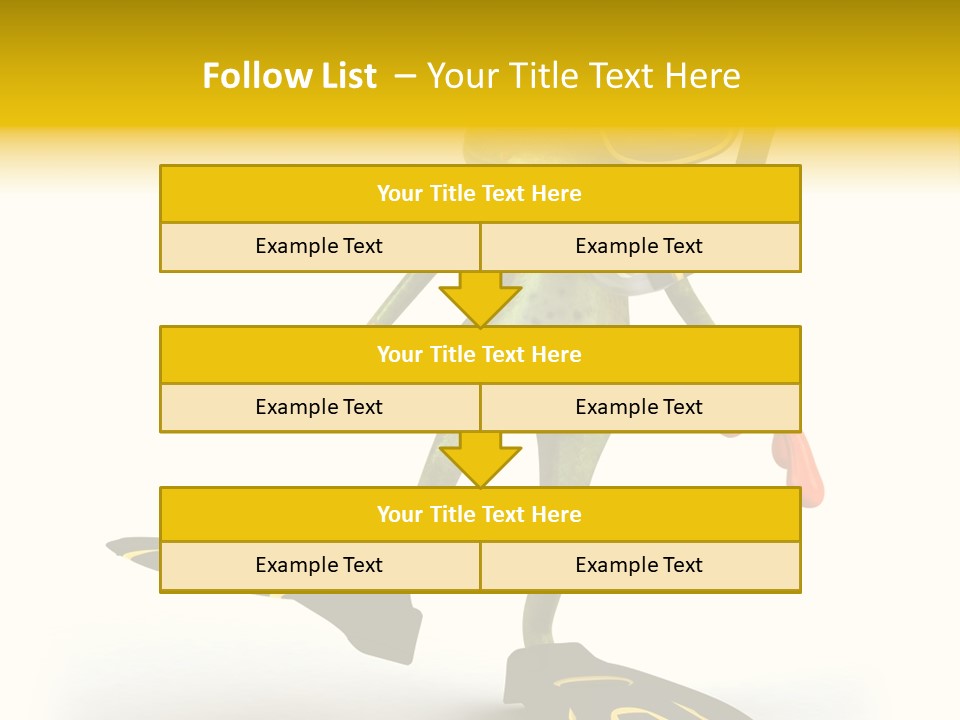 Green Toad Closeup PowerPoint Template