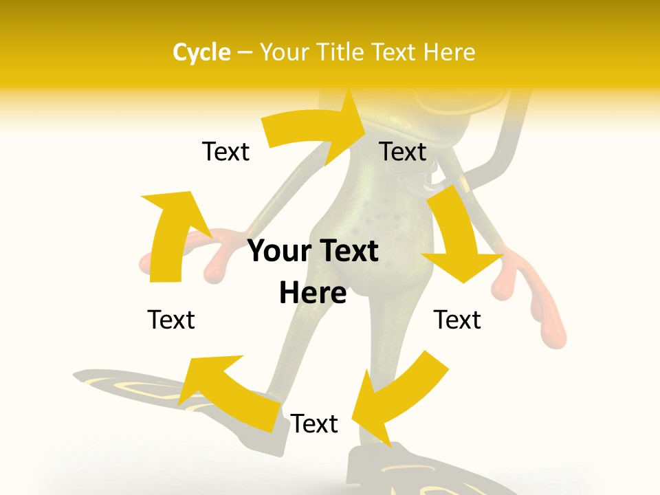 Green Toad Closeup PowerPoint Template