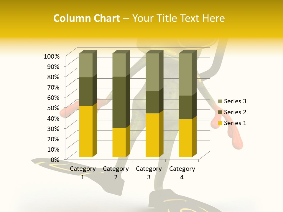 Green Toad Closeup PowerPoint Template