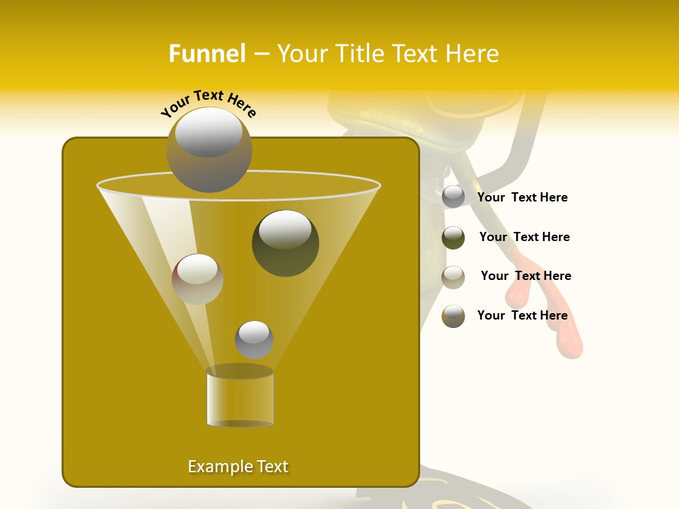 Green Toad Closeup PowerPoint Template