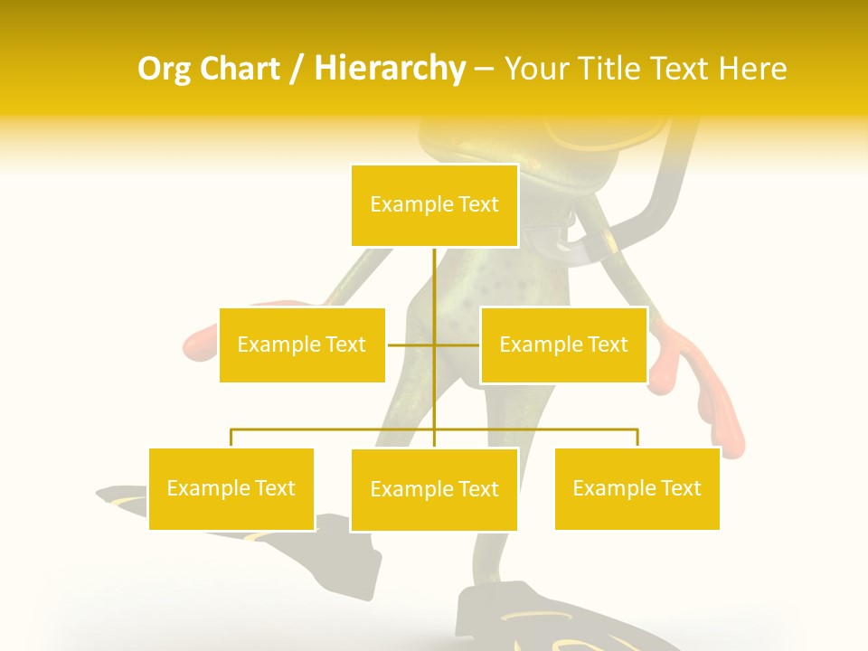 Green Toad Closeup PowerPoint Template