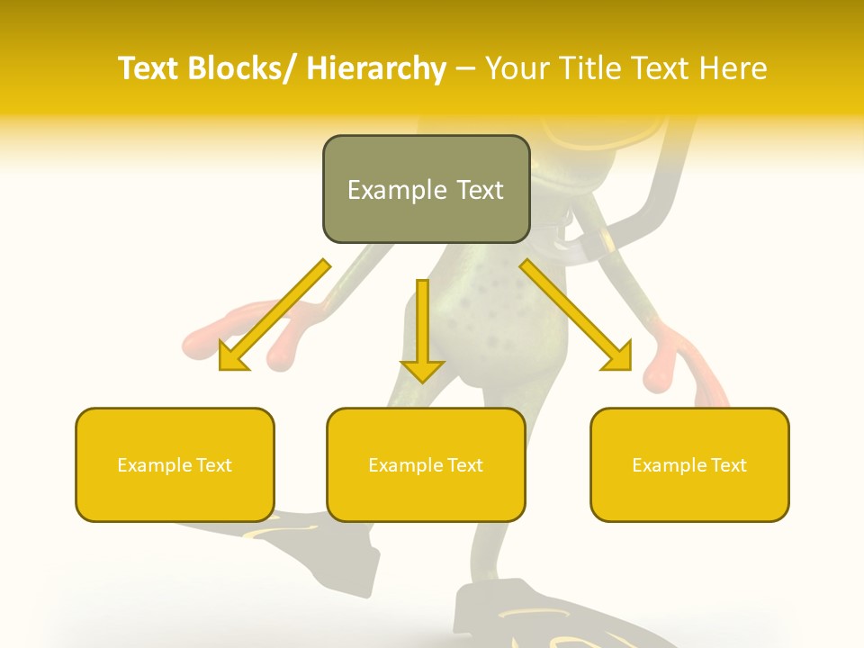 Green Toad Closeup PowerPoint Template