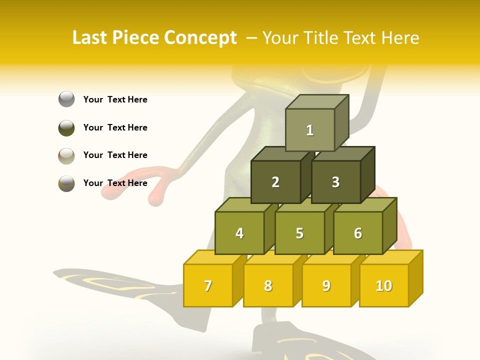 Green Toad Closeup PowerPoint Template