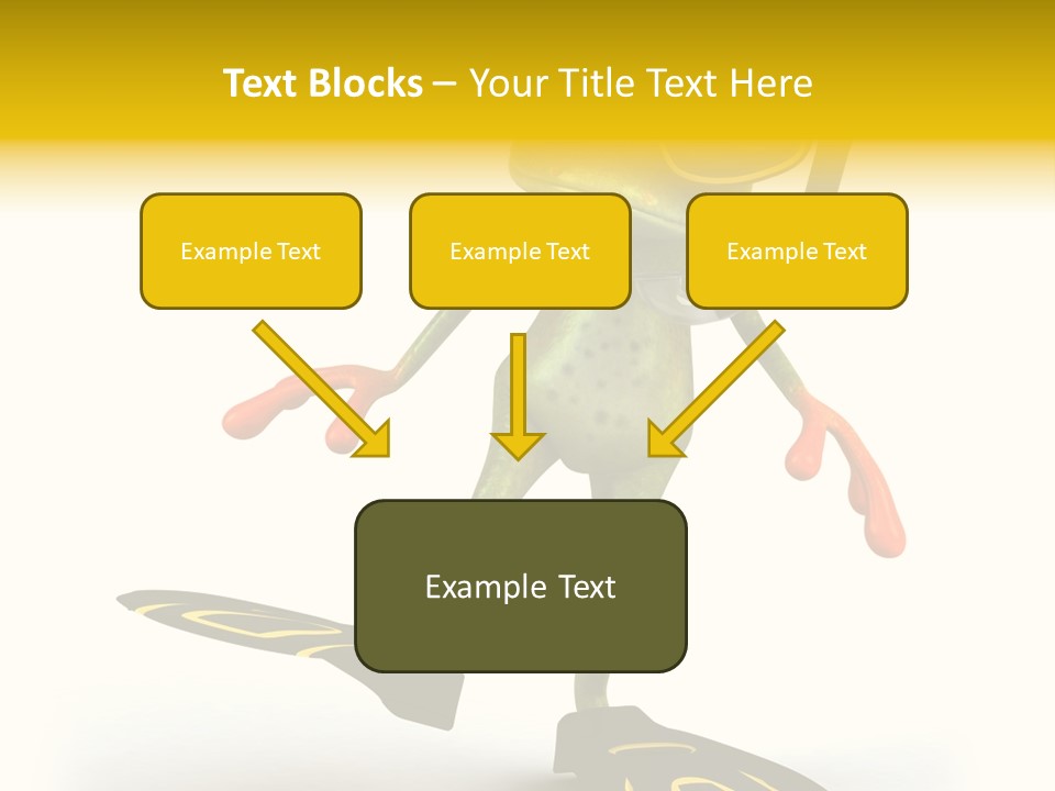 Green Toad Closeup PowerPoint Template