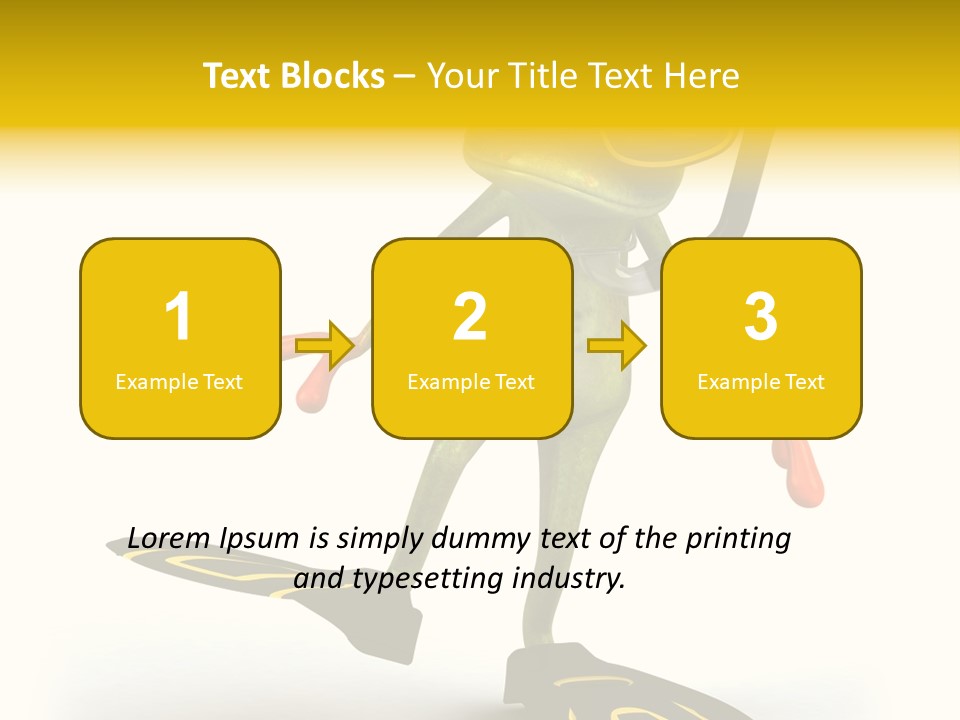 Green Toad Closeup PowerPoint Template