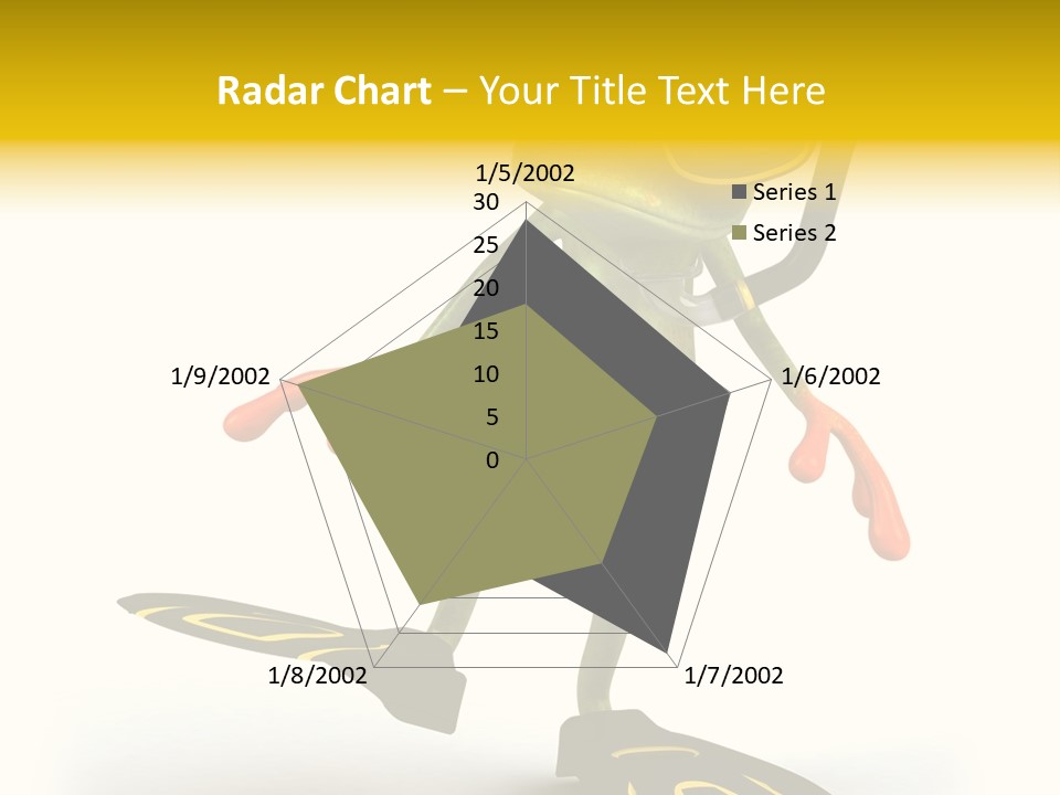 Green Toad Closeup PowerPoint Template