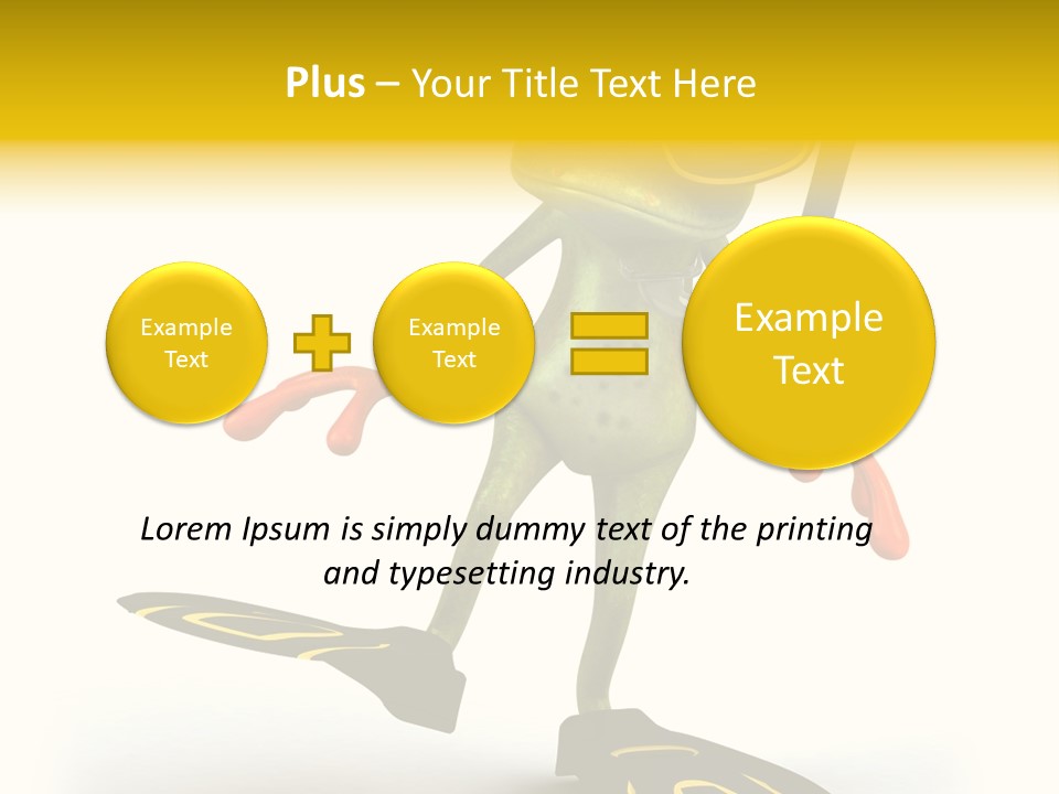 Green Toad Closeup PowerPoint Template