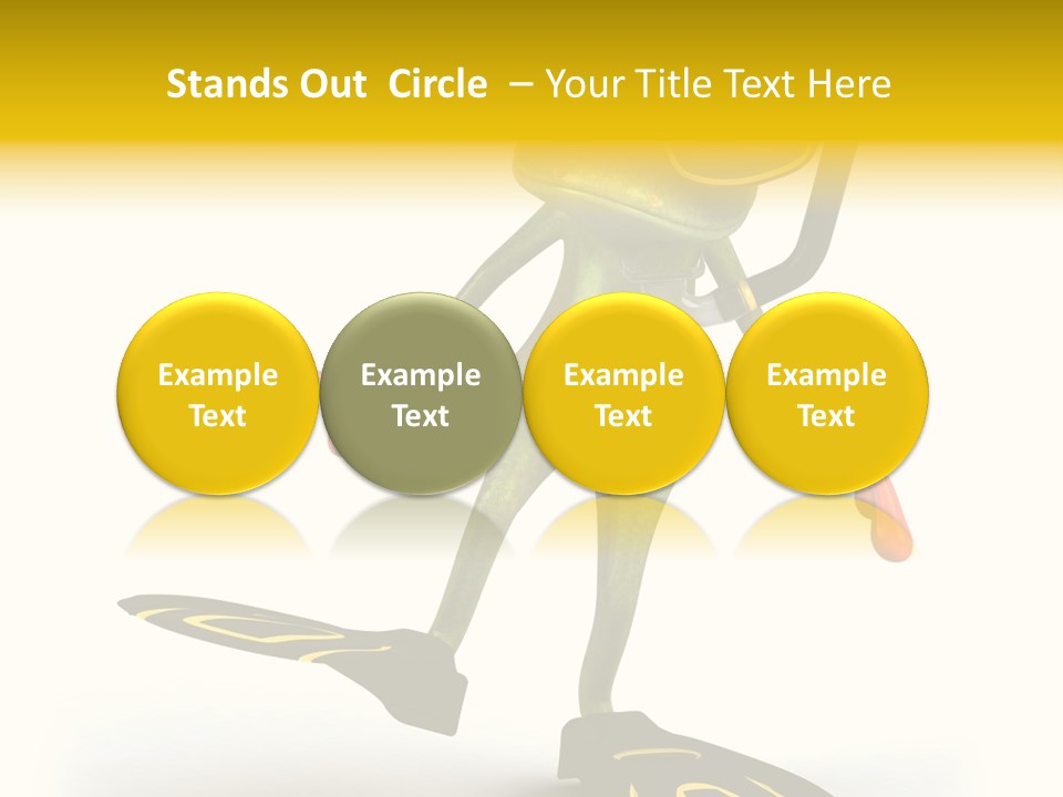 Green Toad Closeup PowerPoint Template