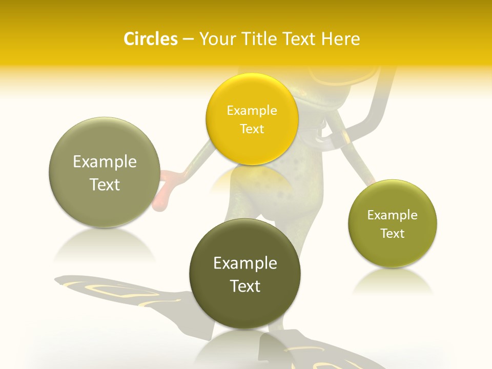 Green Toad Closeup PowerPoint Template