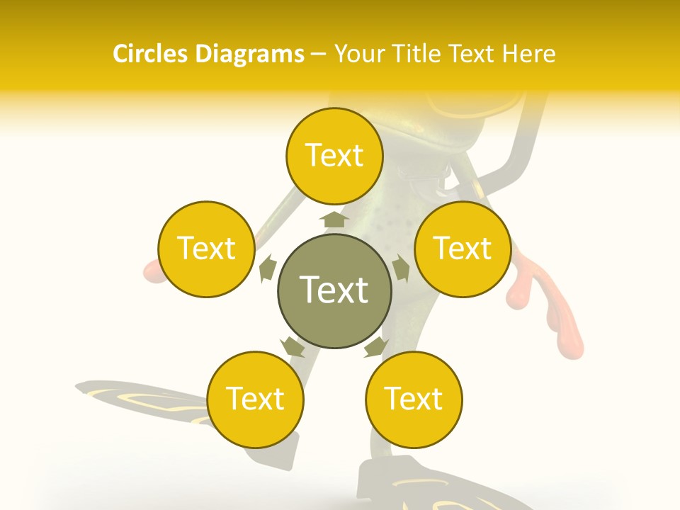 Green Toad Closeup PowerPoint Template