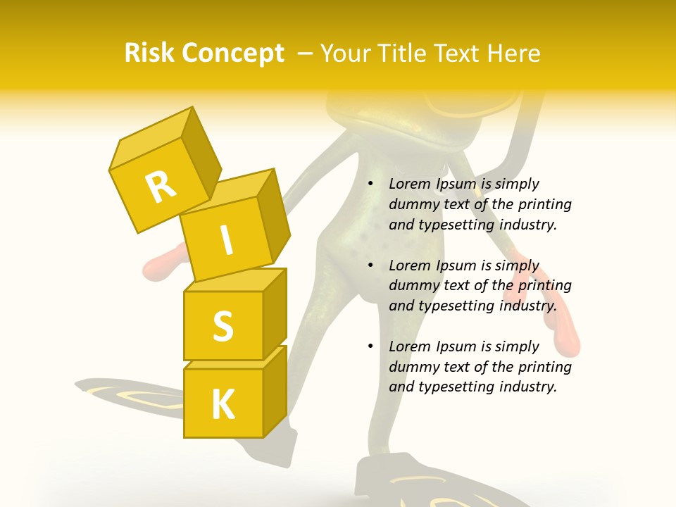 Green Toad Closeup PowerPoint Template