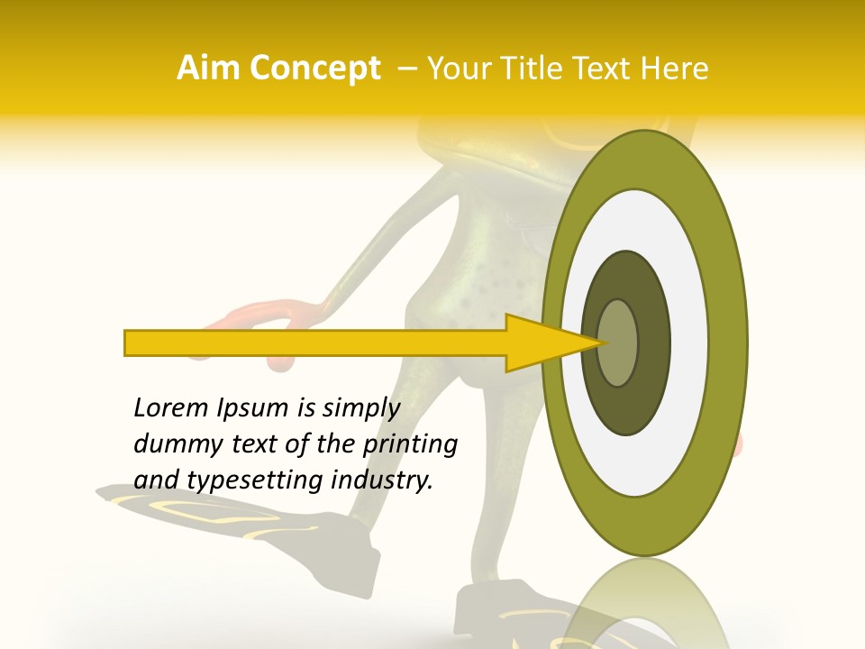 Green Toad Closeup PowerPoint Template