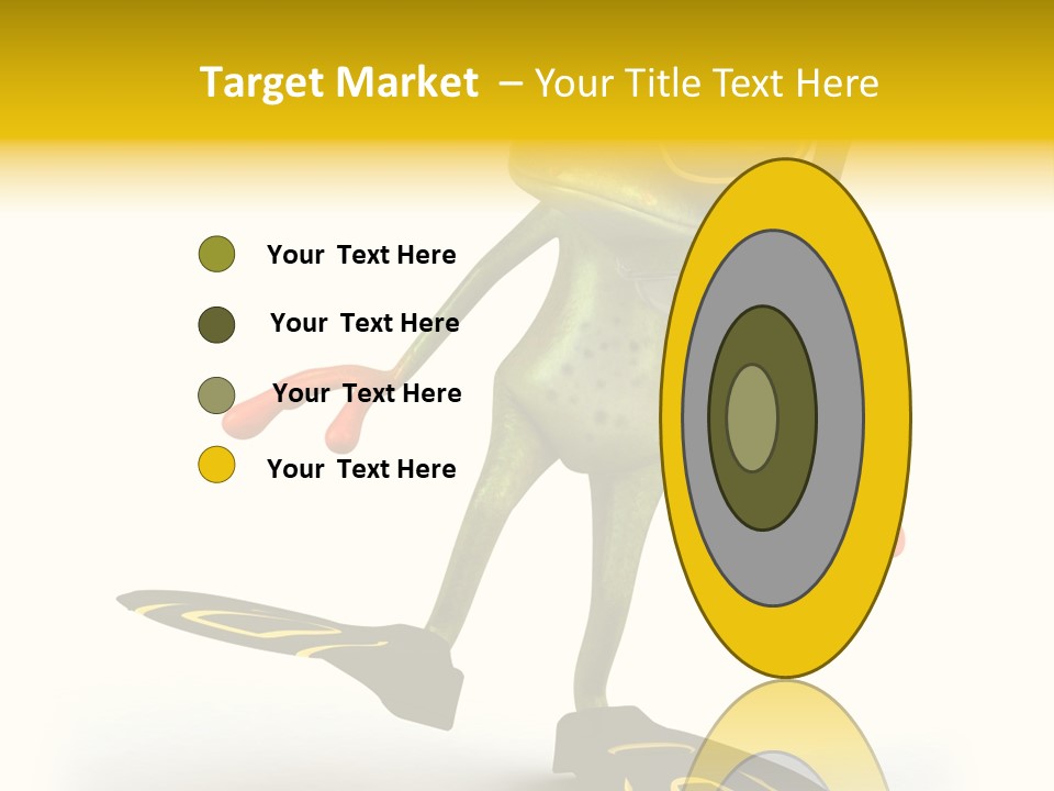 Green Toad Closeup PowerPoint Template