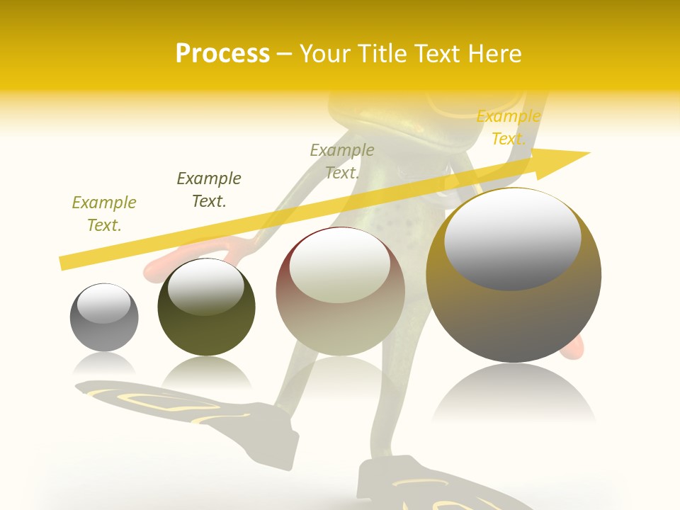 Green Toad Closeup PowerPoint Template