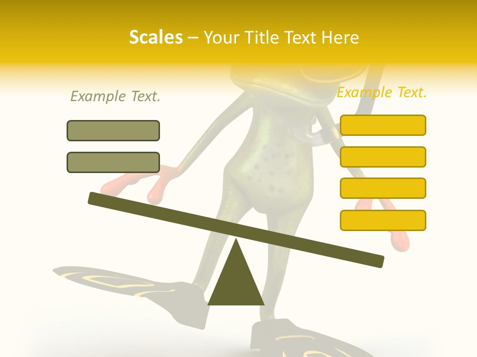 Green Toad Closeup PowerPoint Template