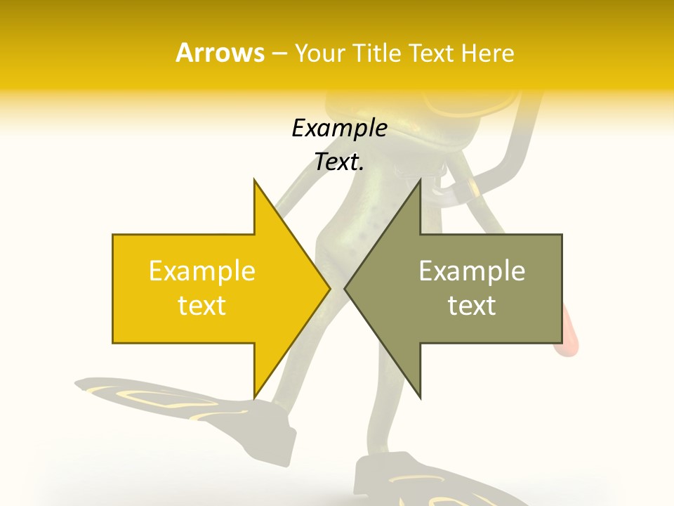 Green Toad Closeup PowerPoint Template