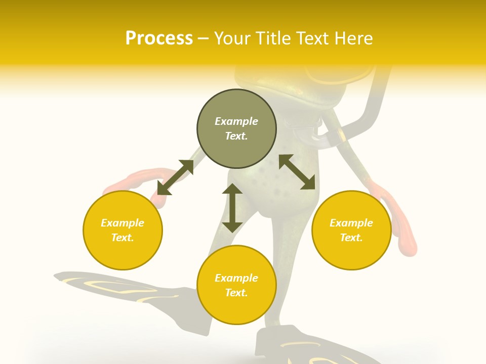 Green Toad Closeup PowerPoint Template