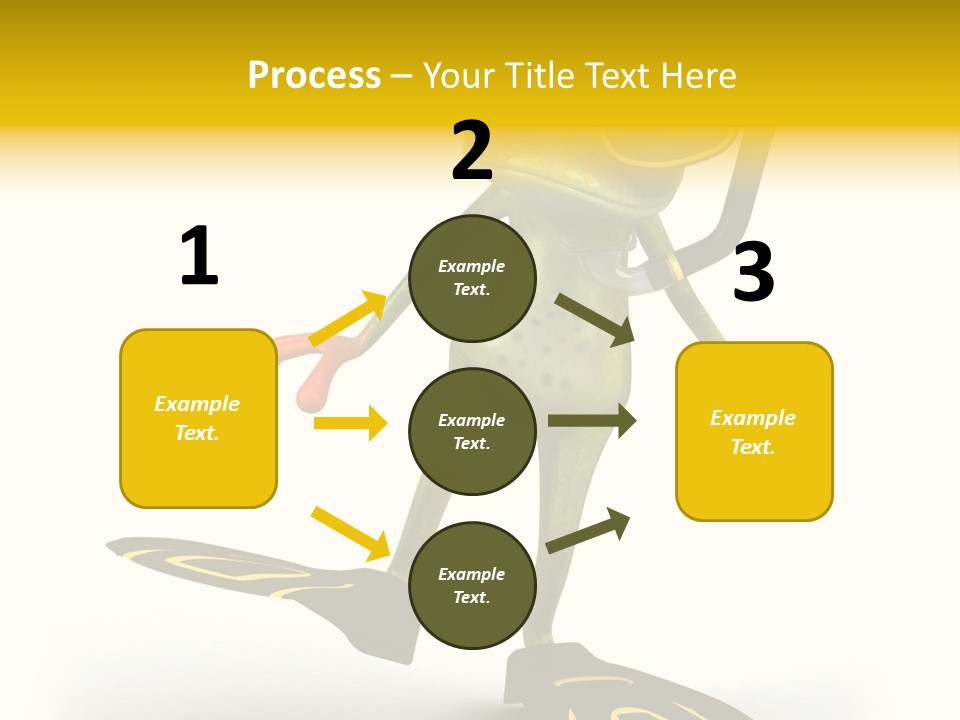 Green Toad Closeup PowerPoint Template