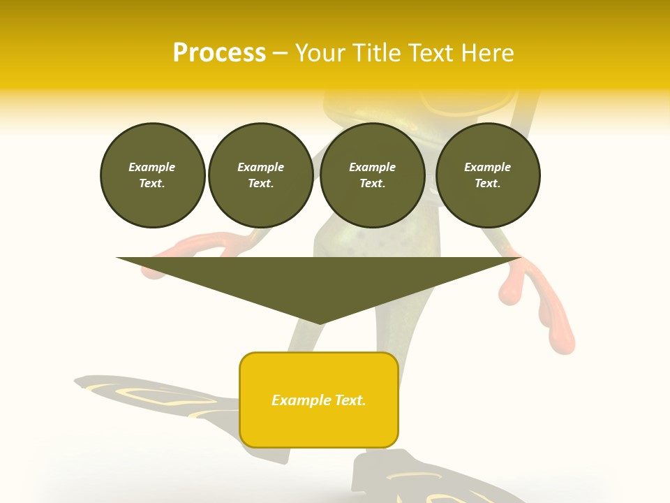 Green Toad Closeup PowerPoint Template