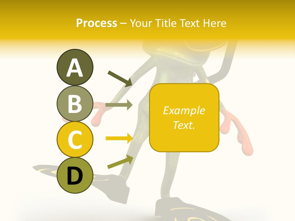 Green Toad Closeup PowerPoint Template