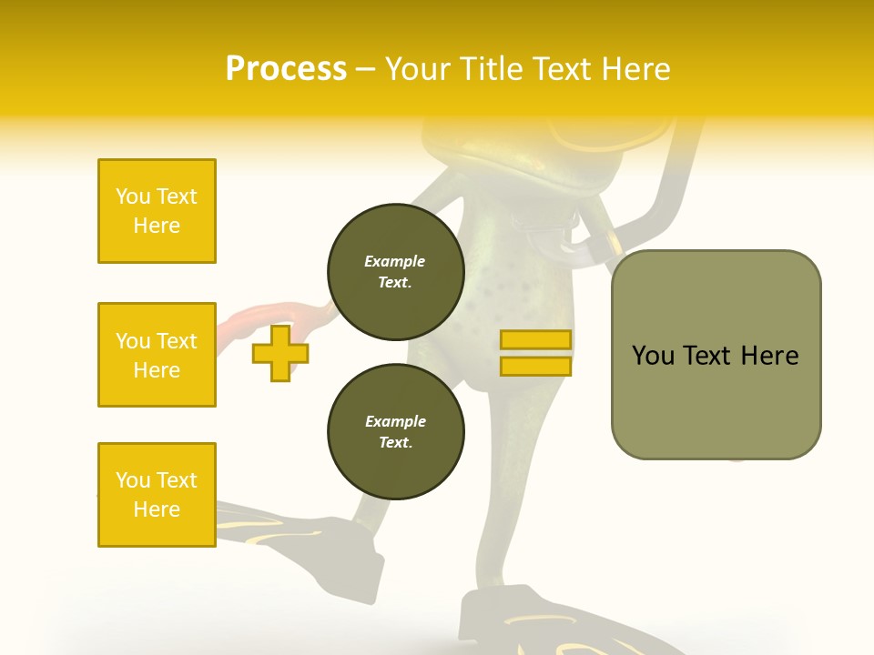 Green Toad Closeup PowerPoint Template