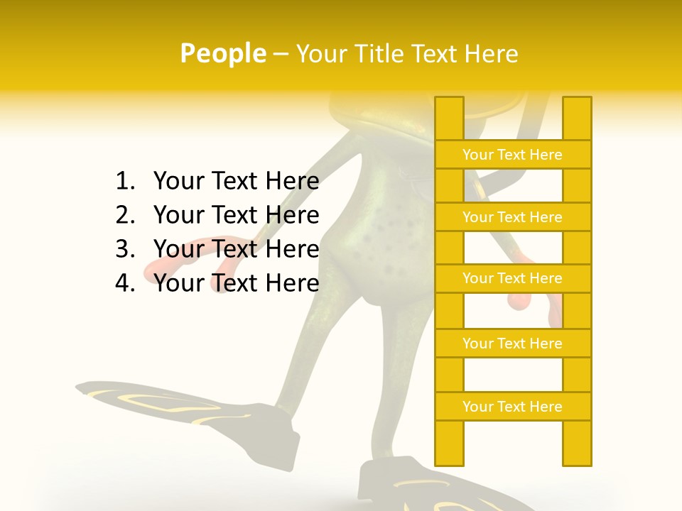 Green Toad Closeup PowerPoint Template