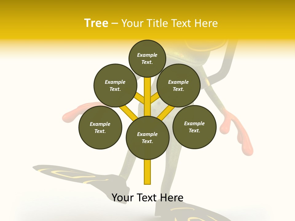 Green Toad Closeup PowerPoint Template