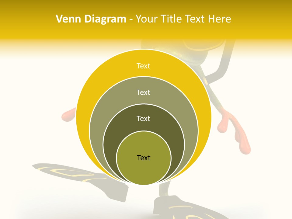 Green Toad Closeup PowerPoint Template