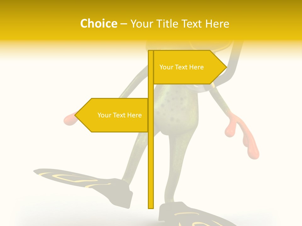 Green Toad Closeup PowerPoint Template