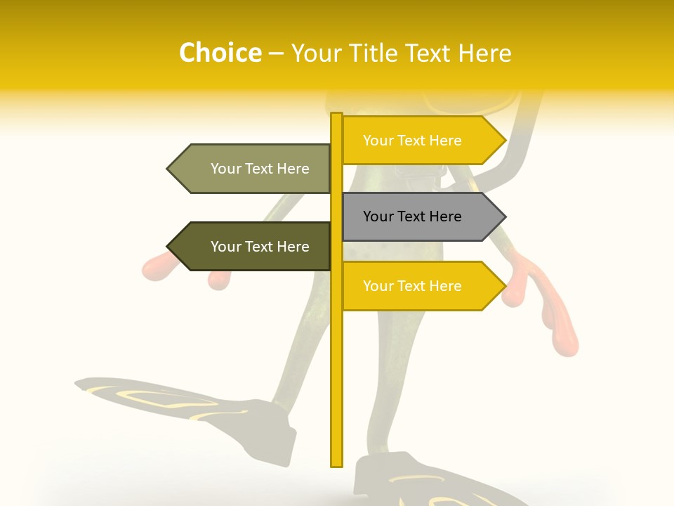 Green Toad Closeup PowerPoint Template