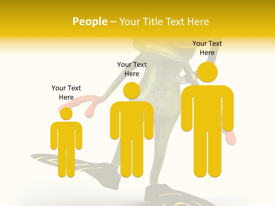 Green Toad Closeup PowerPoint Template