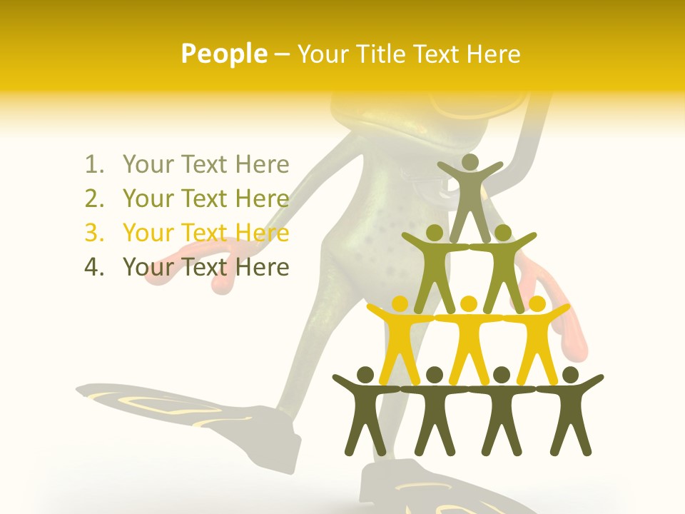 Green Toad Closeup PowerPoint Template