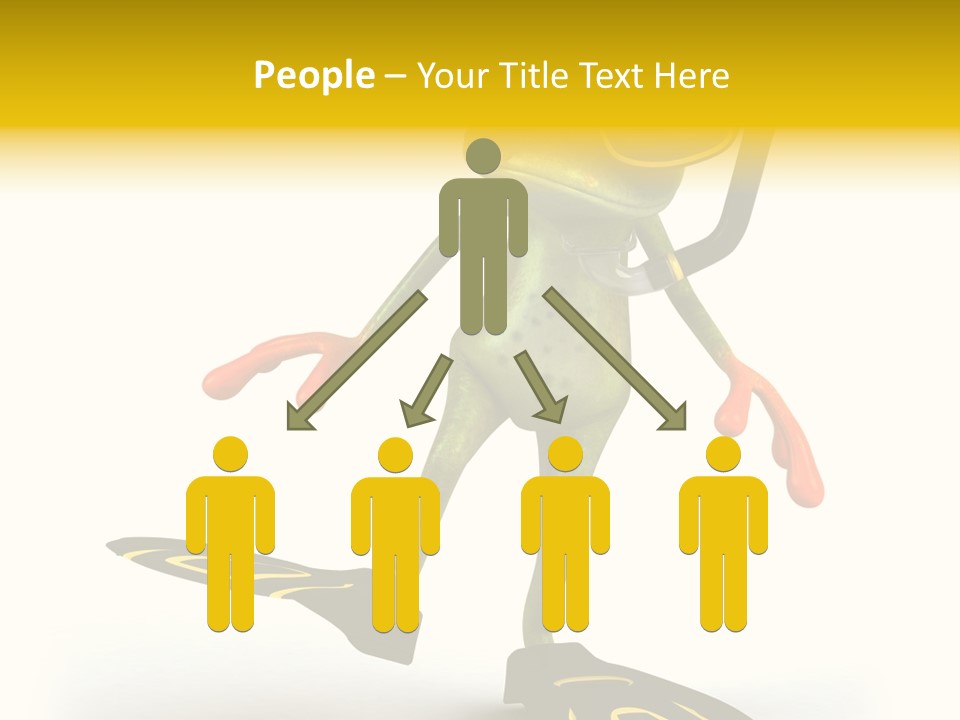 Green Toad Closeup PowerPoint Template