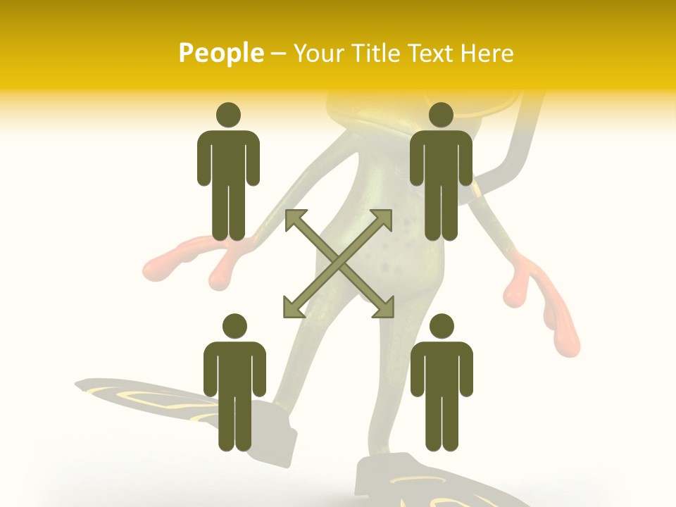 Green Toad Closeup PowerPoint Template