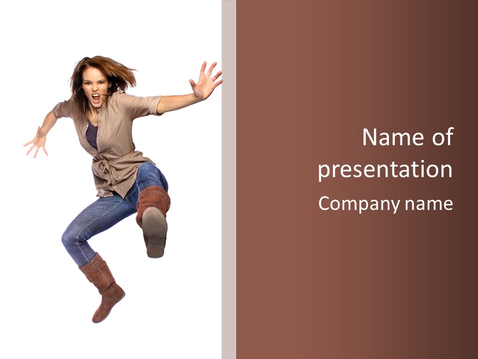 Color Girl Open PowerPoint Template