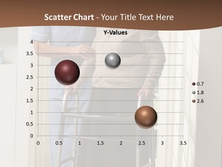 A Woman With A Walker Talking To A Man In A Kitchen PowerPoint Template