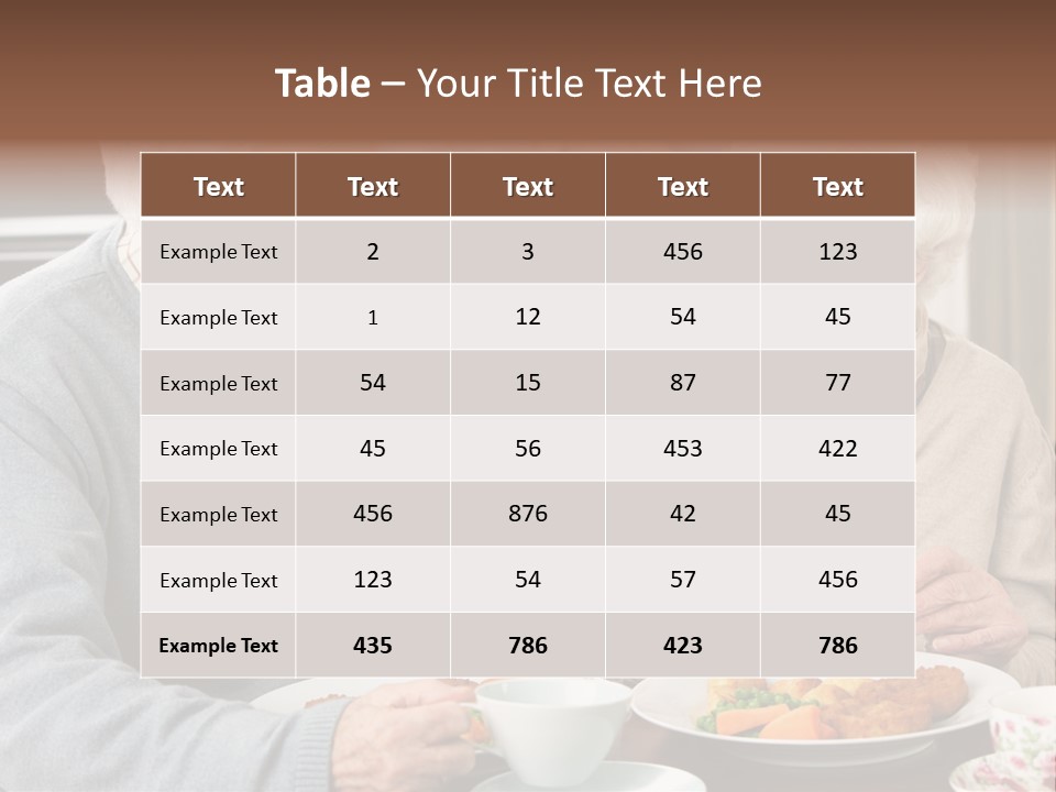 Two People Happy Horizontal PowerPoint Template