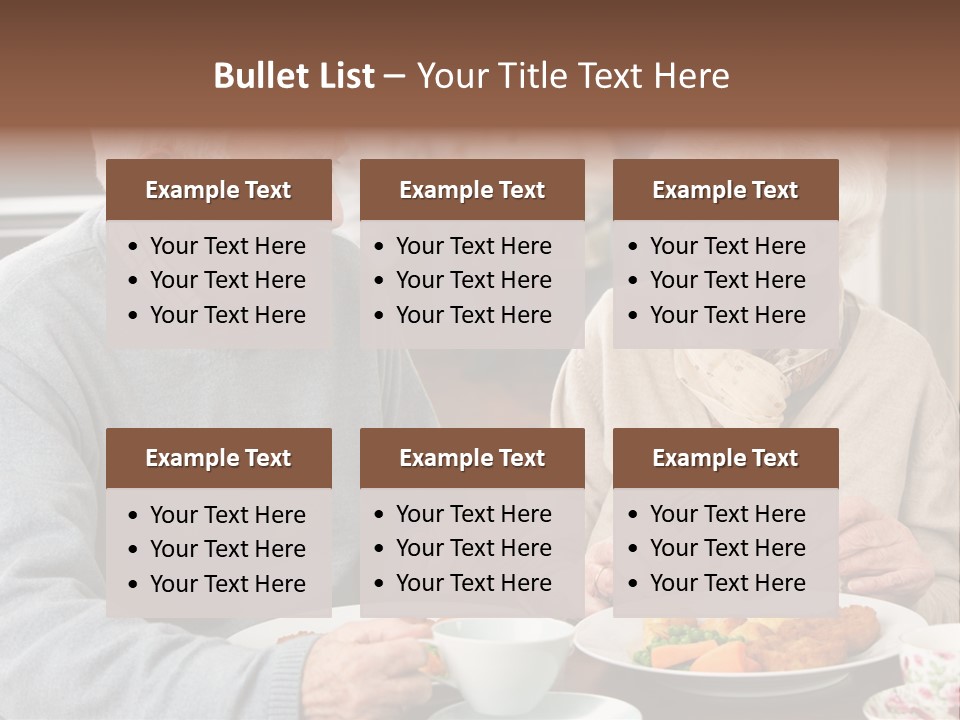 Two People Happy Horizontal PowerPoint Template