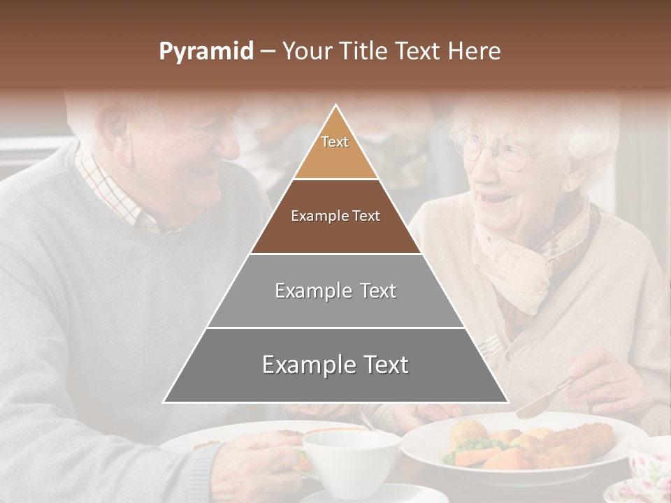 Two People Happy Horizontal PowerPoint Template