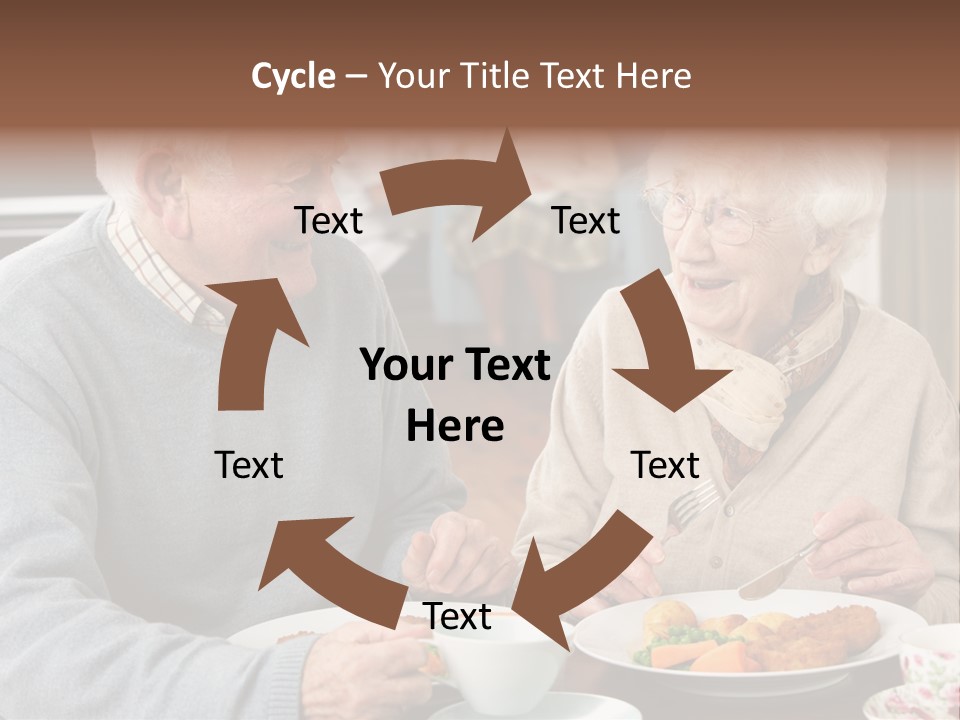 Two People Happy Horizontal PowerPoint Template