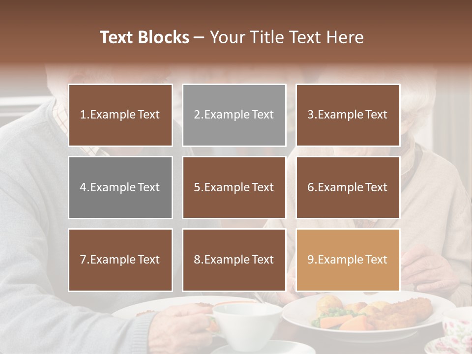 Two People Happy Horizontal PowerPoint Template