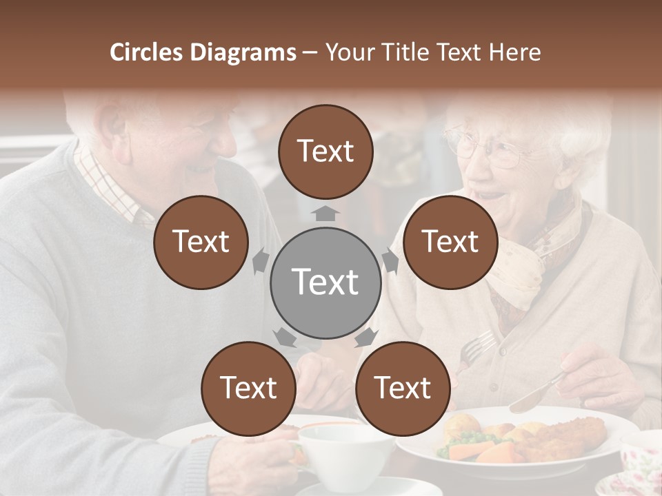 Two People Happy Horizontal PowerPoint Template